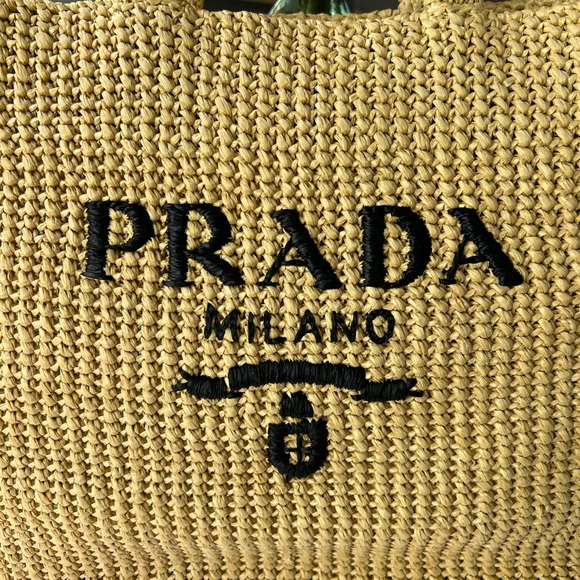 ❌❌SOLD New Prada Raffia Large Tote - Picture 9 of 13